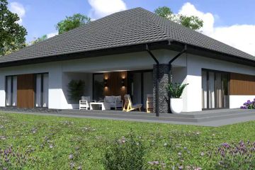 Projekt domu Planujdom 146 - parterowy dom o powierzchni 174,89 m², dach kopertowy - ujęcie 6