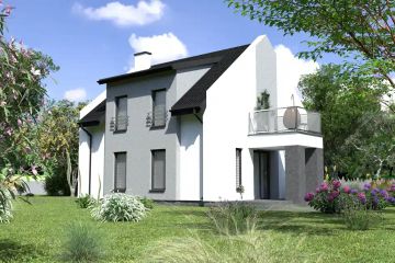 Projekt domu Planujdom 149 - parterowy z poddaszem dom o powierzchni 103,27 m², dach dwuspadowy - ujęcie 4