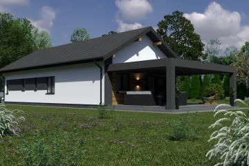  Projekt domu Planujdom 150 (ABP1027) - projekt domu parterowego - Zdjęcie 3