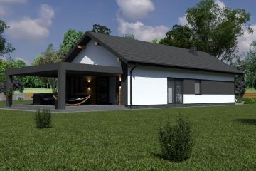  Projekt domu Planujdom 150 (ABP1027) - projekt domu parterowego - Zdjęcie 4
