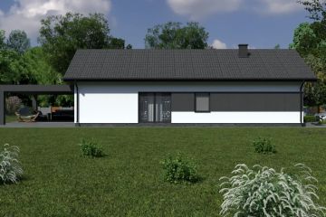  Projekt domu Planujdom 150 (ABP1027) - projekt domu parterowego - Zdjęcie 8