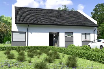 Projekt domu Planujdom 155 - parterowy dom o powierzchni 131,53 m², dach dwuspadowy - ujęcie 5