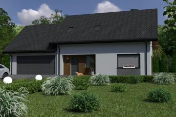  Projekt domu Planujdom 159 (ABP1034) - projekt domu parterowego z poddaszem - Zdjęcie 5
