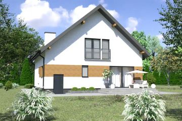  Projekt domu Planujdom 160 (ABP1033) - projekt domu parterowego z poddaszem - Zdjęcie 6
