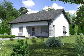  Projekt domu Planujdom 162 (ABP1032) - projekt domu parterowego - Zdjęcie 2