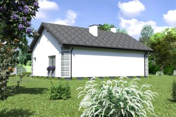 Projekt domu Planujdom 162 (ABP1032) - projekt domu parterowego - Zdjęcie 3