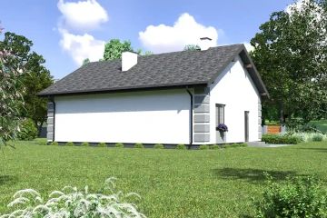  Projekt domu Planujdom 162 (ABP1032) - projekt domu parterowego - Zdjęcie 4
