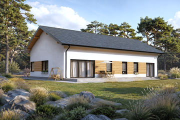  Projekt domu Planujdom 165 (ABP1031) - projekt domu parterowego - Zdjęcie 3