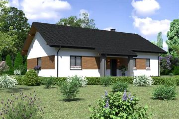  Projekt domu Planujdom 166 (ABP1030) - projekt domu parterowego - Zdjęcie 1