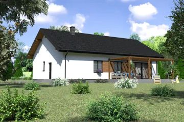  Projekt domu Planujdom 166 (ABP1030) - projekt domu parterowego - Zdjęcie 3