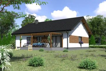  Projekt domu Planujdom 166 (ABP1030) - projekt domu parterowego - Zdjęcie 4