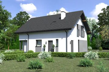  Projekt domu Planujdom 167 (ABP1028) - projekt domu parterowego z poddaszem - Zdjęcie 2