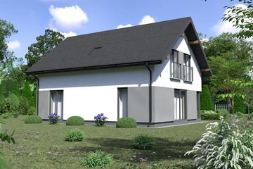  Projekt domu Planujdom 167 (ABP1028) - projekt domu parterowego z poddaszem - Zdjęcie 3