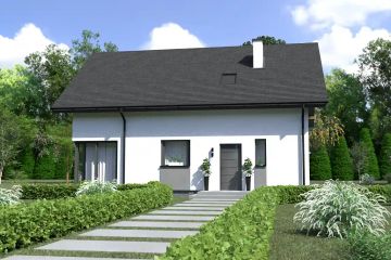  Projekt domu Planujdom 167 (ABP1028) - projekt domu parterowego z poddaszem - Zdjęcie 4