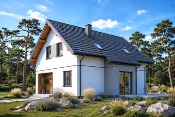 Projekt domu Planujdom 170 - parterowy z poddaszem dom o powierzchni 112,54 m², dach dwuspadowy - ujęcie 2