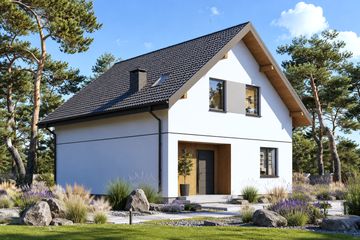 Projekt domu Planujdom 170 - parterowy z poddaszem dom o powierzchni 112,54 m², dach dwuspadowy - ujęcie 6