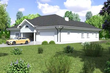  Projekt domu Planujdom 173 (ABP1023) - projekt domu parterowego - Zdjęcie 2