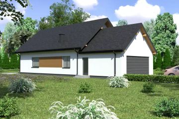  Projekt domu Planujdom 175 (ABP1022) - projekt domu parterowego - Zdjęcie 1