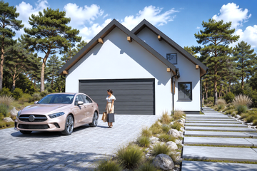 Projekt domu Planujdom 175 - parterowy dom o powierzchni 83,80 m², dach dwuspadowy - ujęcie 2