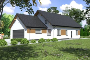  Projekt domu Planujdom 175 (ABP1022) - projekt domu parterowego - Zdjęcie 2