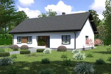  Projekt domu Planujdom 177 (ABP1021) - projekt domu parterowego - Zdjęcie 2