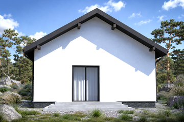 Projekt domu Planujdom 179 - parterowy dom o powierzchni 67,04 m², dach dwuspadowy - ujęcie 6