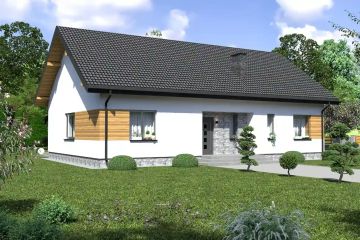  Projekt domu Planujdom 180 (ABP1018) - projekt domu parterowego - Zdjęcie 1
