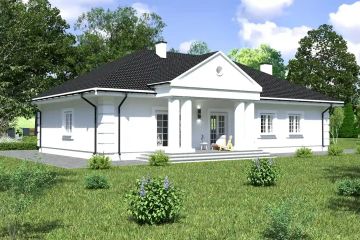  Projekt domu Planujdom 184 (ABP1016) - projekt domu parterowego - Zdjęcie 3