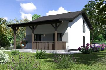  Projekt domu Planujdom 188 (ABP1014) - projekt domu parterowego z poddaszem - Zdjęcie 3