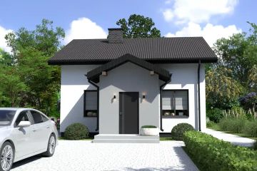  Projekt domu Planujdom 188 (ABP1014) - projekt domu parterowego z poddaszem - Zdjęcie 4