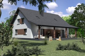  Projekt domu Planujdom 190 (ABP1013) - projekt domu parterowego z poddaszem - Zdjęcie 3