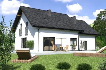  Projekt domu Planujdom 193 (ABP1012) - projekt domu parterowego z poddaszem - Zdjęcie 3