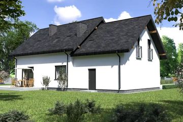  Projekt domu Planujdom 193 (ABP1012) - projekt domu parterowego z poddaszem - Zdjęcie 4