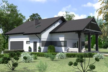  Projekt domu Planujdom 196 (ABP1010) - projekt domu parterowego - Zdjęcie 2