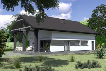  Projekt domu Planujdom 196 (ABP1010) - projekt domu parterowego - Zdjęcie 3