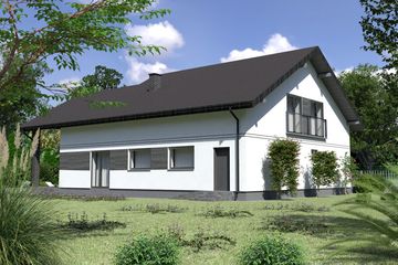  Projekt domu Planujdom 196 (ABP1010) - projekt domu parterowego - Zdjęcie 4