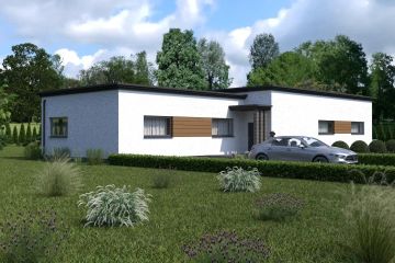  Projekt domu Planujdom 198 (ABP1008) - projekt domu parterowego - Zdjęcie 1