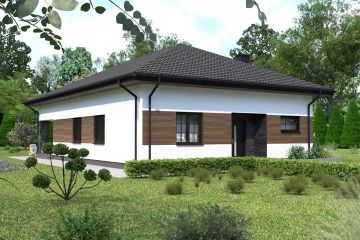  Projekt domu Planujdom 200 (ABP1006) - projekt domu parterowego - Zdjęcie 1