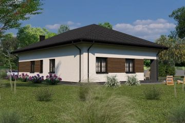  Projekt domu Planujdom 200 (ABP1006) - projekt domu parterowego - Zdjęcie 3