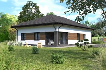  Projekt domu Planujdom 200 (ABP1006) - projekt domu parterowego - Zdjęcie 4