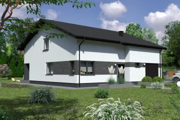  Projekt domu Planujdom 202 (ABP1005) - projekt domu parterowego - Zdjęcie 1