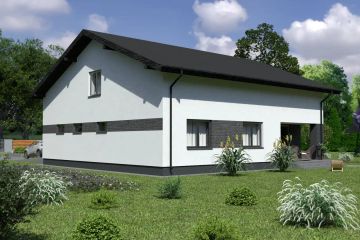  Projekt domu Planujdom 202 (ABP1005) - projekt domu parterowego - Zdjęcie 3