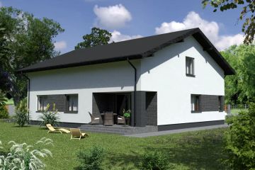  Projekt domu Planujdom 202 (ABP1005) - projekt domu parterowego - Zdjęcie 4