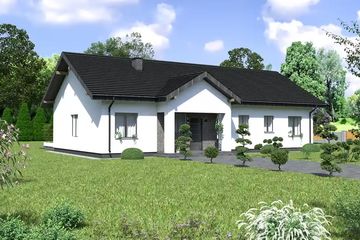  Projekt domu Planujdom 203 (ABP1004) - projekt domu parterowego - Zdjęcie 1
