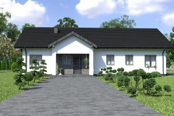  Projekt domu Planujdom 203 (ABP1004) - projekt domu parterowego - Zdjęcie 2