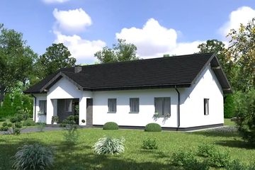  Projekt domu Planujdom 203 (ABP1004) - projekt domu parterowego - Zdjęcie 3
