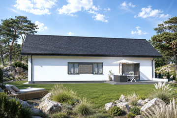 Projekt domu Planujdom 203 - parterowy dom o powierzchni 129,91 m², dach dwuspadowy - ujęcie 5