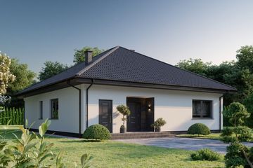  Projekt domu Planujdom 210 (ABP1003) - projekt domu parterowego - Zdjęcie 1