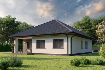  Projekt domu Planujdom 210 (ABP1003) - projekt domu parterowego - Zdjęcie 3