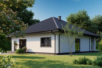  Projekt domu Planujdom 210 (ABP1003) - projekt domu parterowego - Zdjęcie 4
